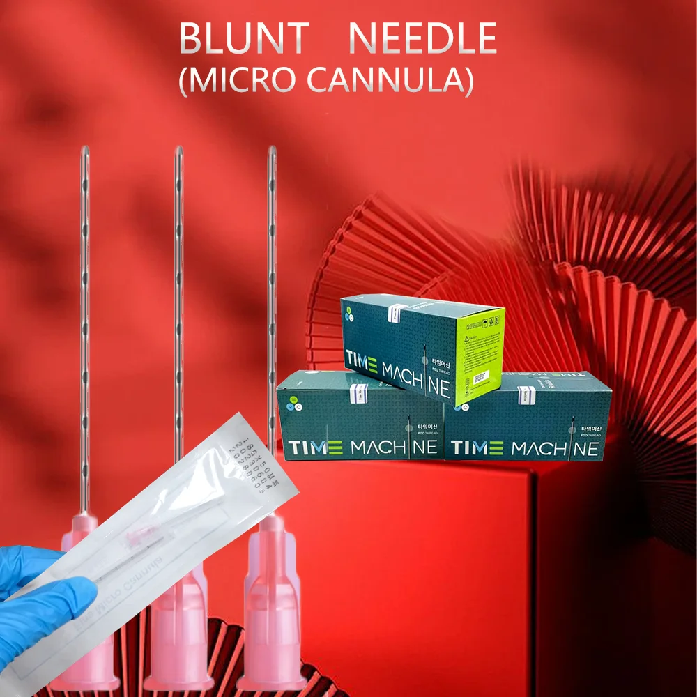 

30/50/100pcs Micro Cannula 18G 22G 25G 27G 38mm 50mm 70mm Blunt Cannula Needle For Hyaluronic Acid Fillers