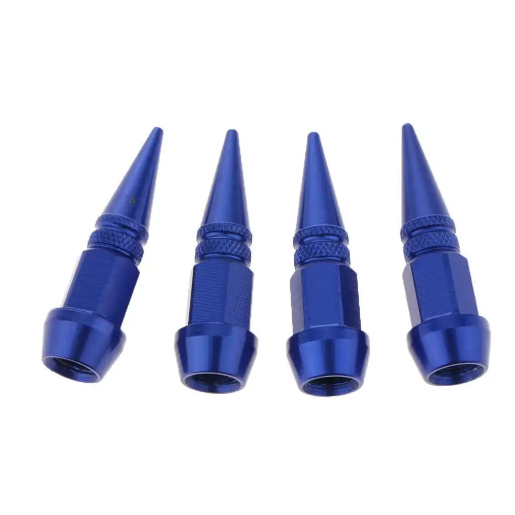 

Spike Style Tire Stem Valve Dust Cover Metal Wheel Air Cap Set for Car Truck Auto Universal Replacement