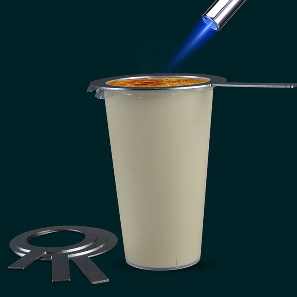 

Food Safe Stainless Steel Tea Cup Rim Cover With Handle Ideal For Cafe Dessert Shop Drink Preparation 2pcs