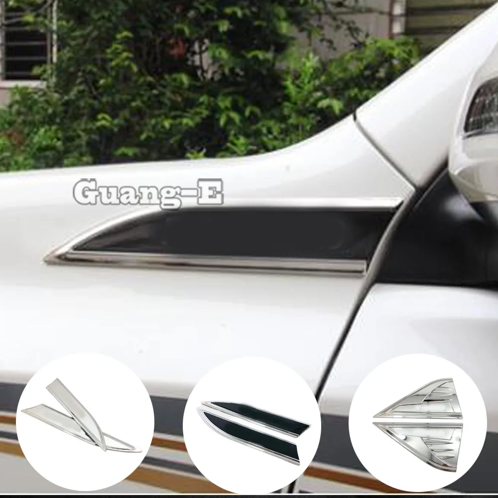 

For Toyota Prado FJ150 2010 2011 2012 2013 2014 2015 2016 2017 2018 2019 Car Side Vent Airflow Fender Cover Frame Lamp Top Stick