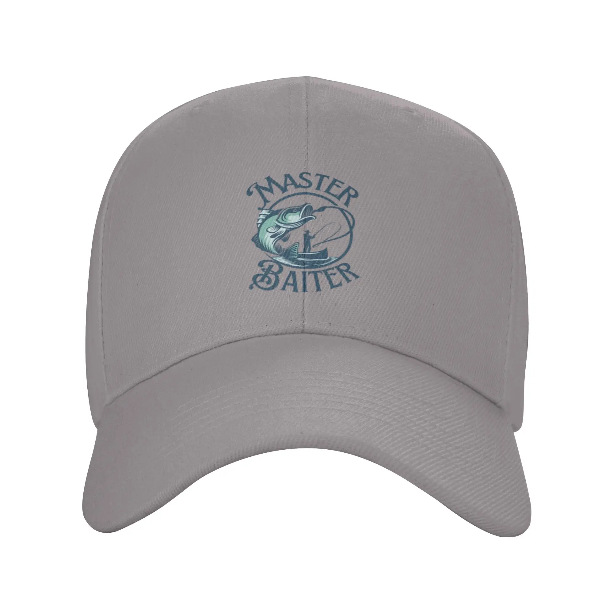 Hot Sale master baiter funny fishing design Baseball Cap  Comfortable Men's Hats  Sun Protection Travel Men's Hats