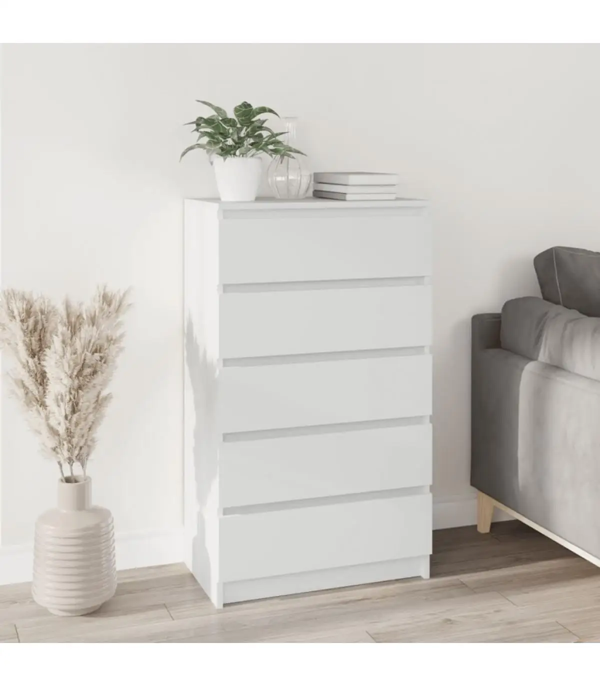 Drawer units white plywood 60x36x103 cm