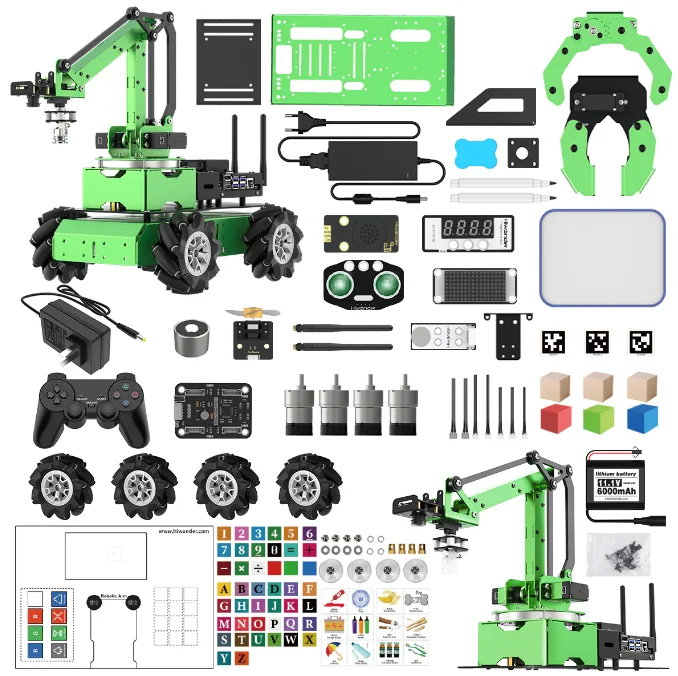 JetMax Pro Programmable AI Learning Robotics Kit Visual Recognition Robot Arm For For Jetson Nano B01