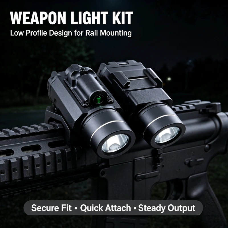 Outdoor Hobby Refit Accessory Silver Fox Lamp Dual Light Modes Green Infrared Positioning Illuminator
