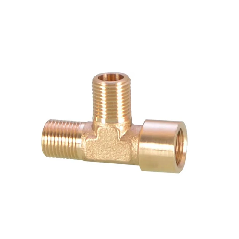 Brass Pipe Fitting Tee 3Way 4Way M14*1.5 M22x1.5 1/2 BSP Female MaleThread Copper Water Gas Oil Tube Adapter Coupler Connector