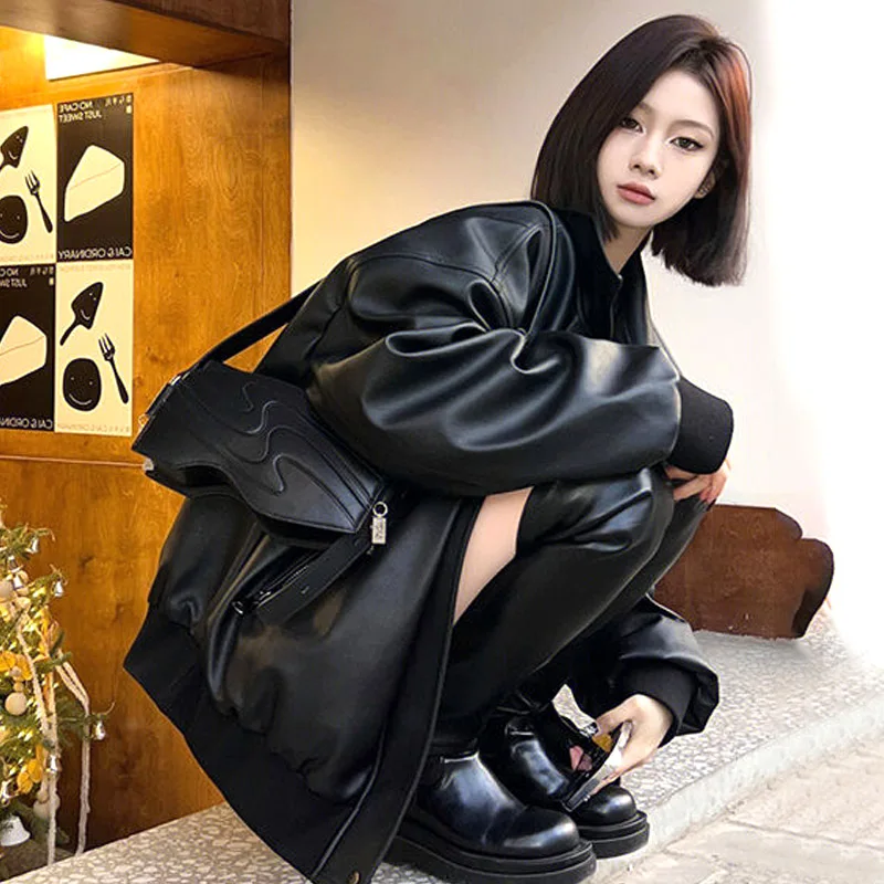 

Solid Color Women's Clothing Simple Graceful Long Sleeve Spring Autumn Jackets Tops Fashion New Comfortable Black