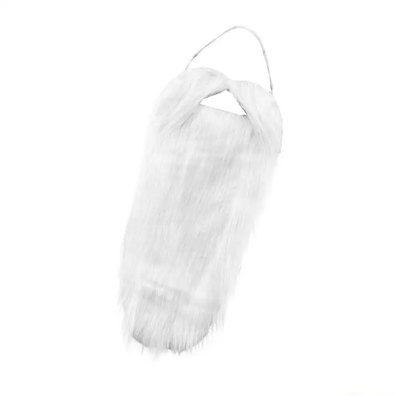 31BF Furry Costume Mustache Party Props Reusable Holiday Attires Halloween Accessory For Family Gatherings Corporate Event