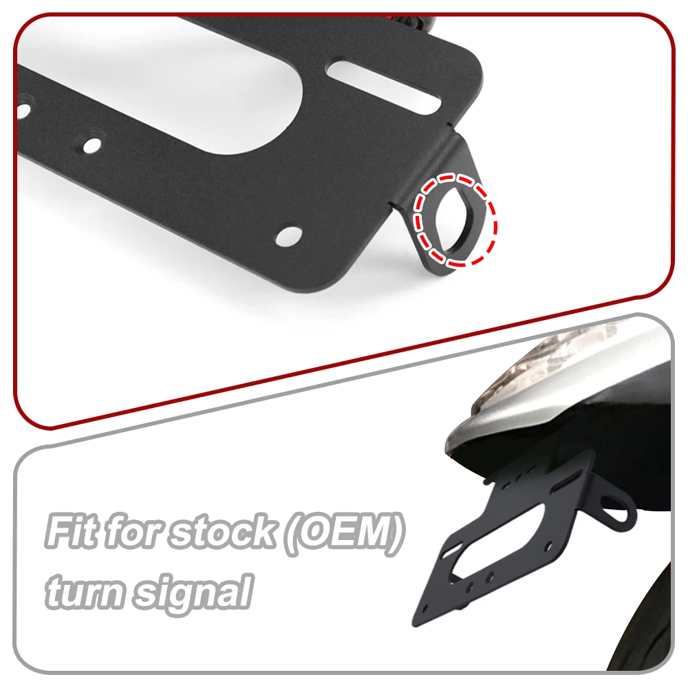Fotografia 7: Apto para suzuki boulevard m109r m109 m109rs m1800rs 2006-2022 cauda traseira tidy fender eliminator kit suporte da placa de licença