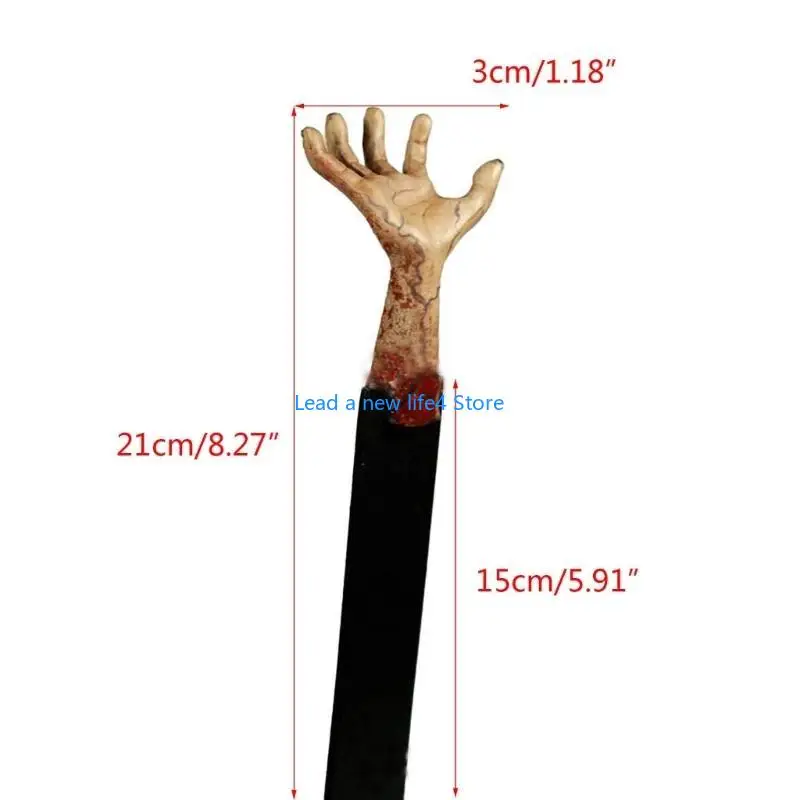 Y55E 2PCS Halloween Horror Hand Landmark