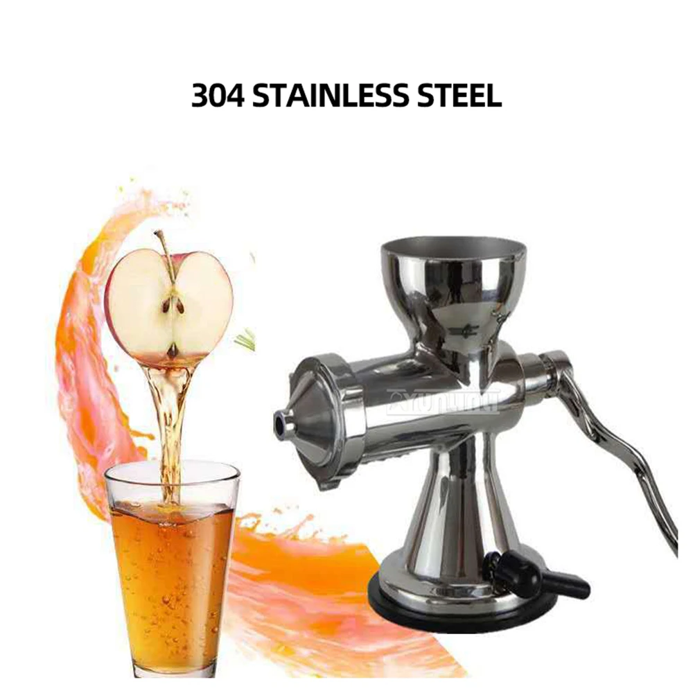 Estrattore manuale per frutta, spremiagrumi fresco, spremiagrumi per erba di grano in acciaio inossidabile