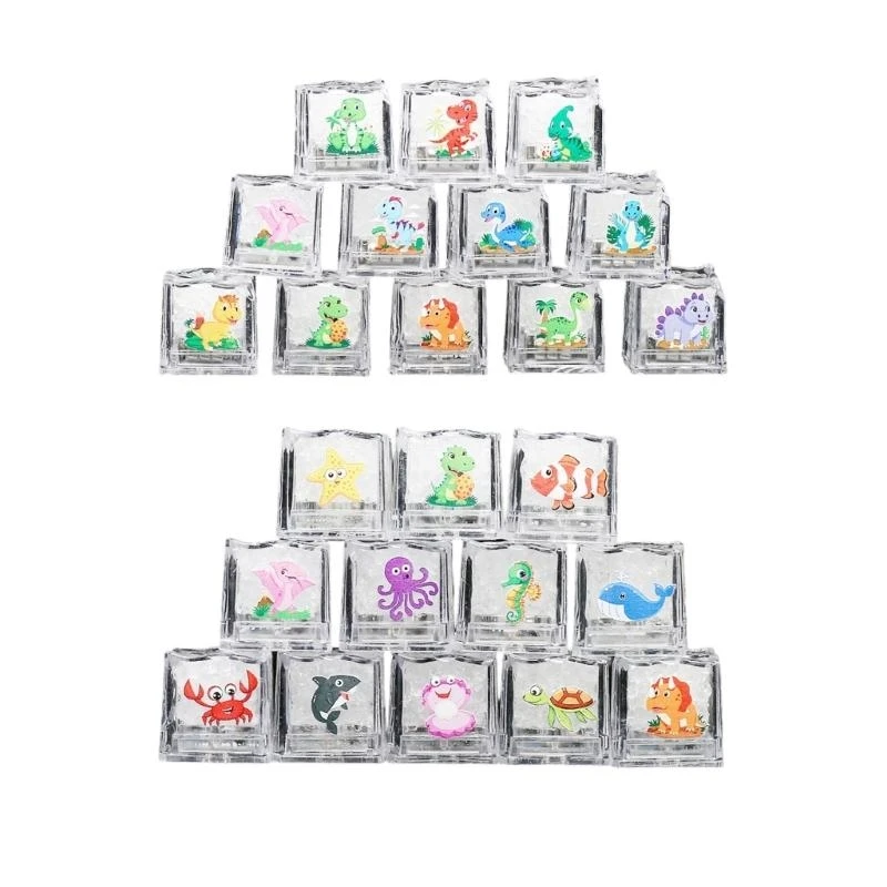 

Water Activated Ice Block Color Changing Light Block For Children Bath Pool Play 15UB