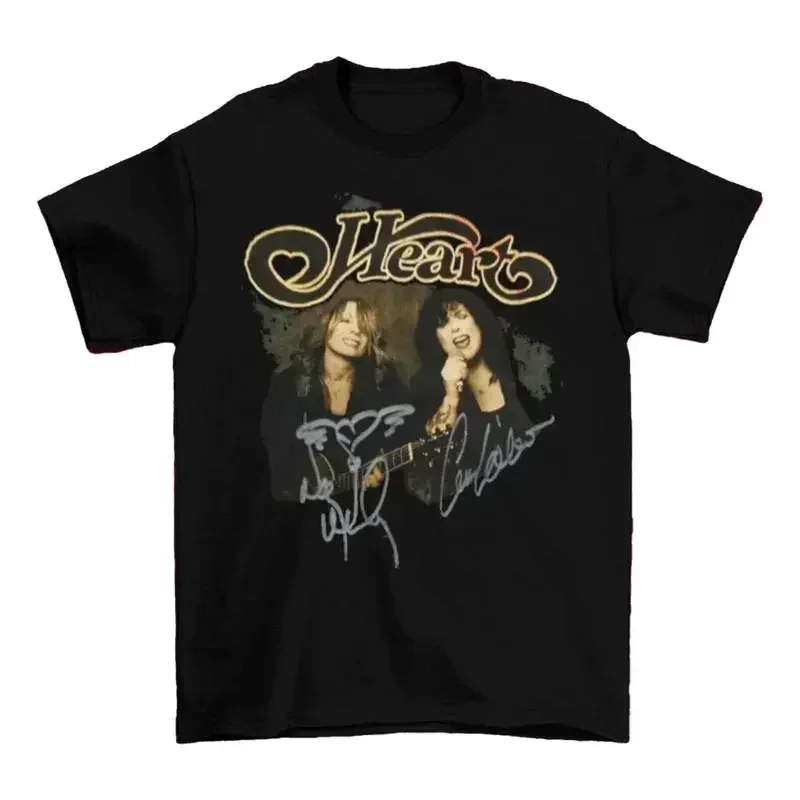 Футболка Heart Band Signature T Shirt Rock Music, все размеры S-5XL