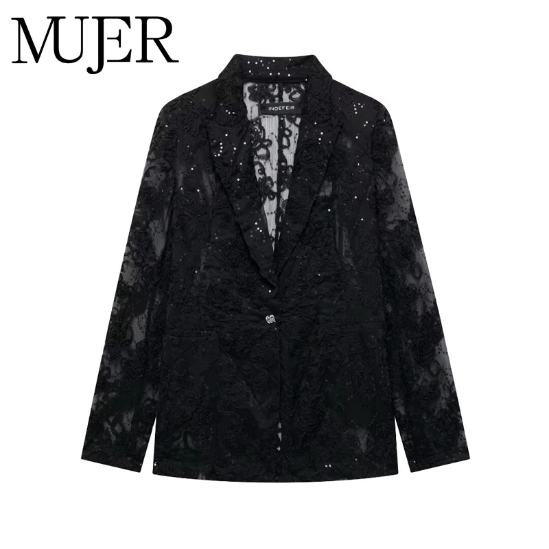 Mujer Flower Sequin… - image