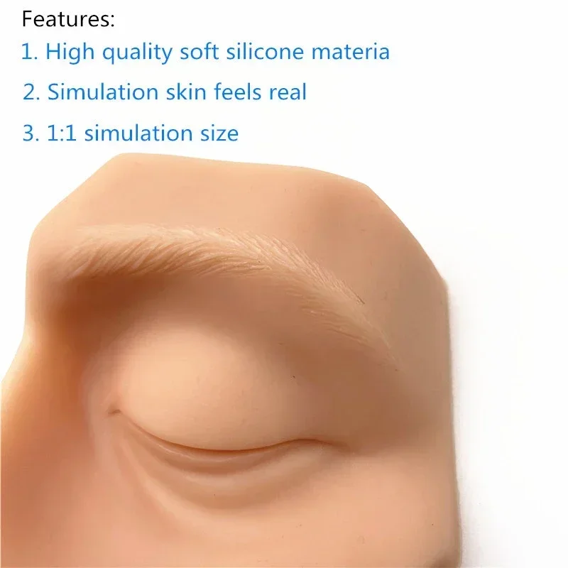 Double eyelid silicone model embedding training model Microsurgery for Double eyelid suture training practic model