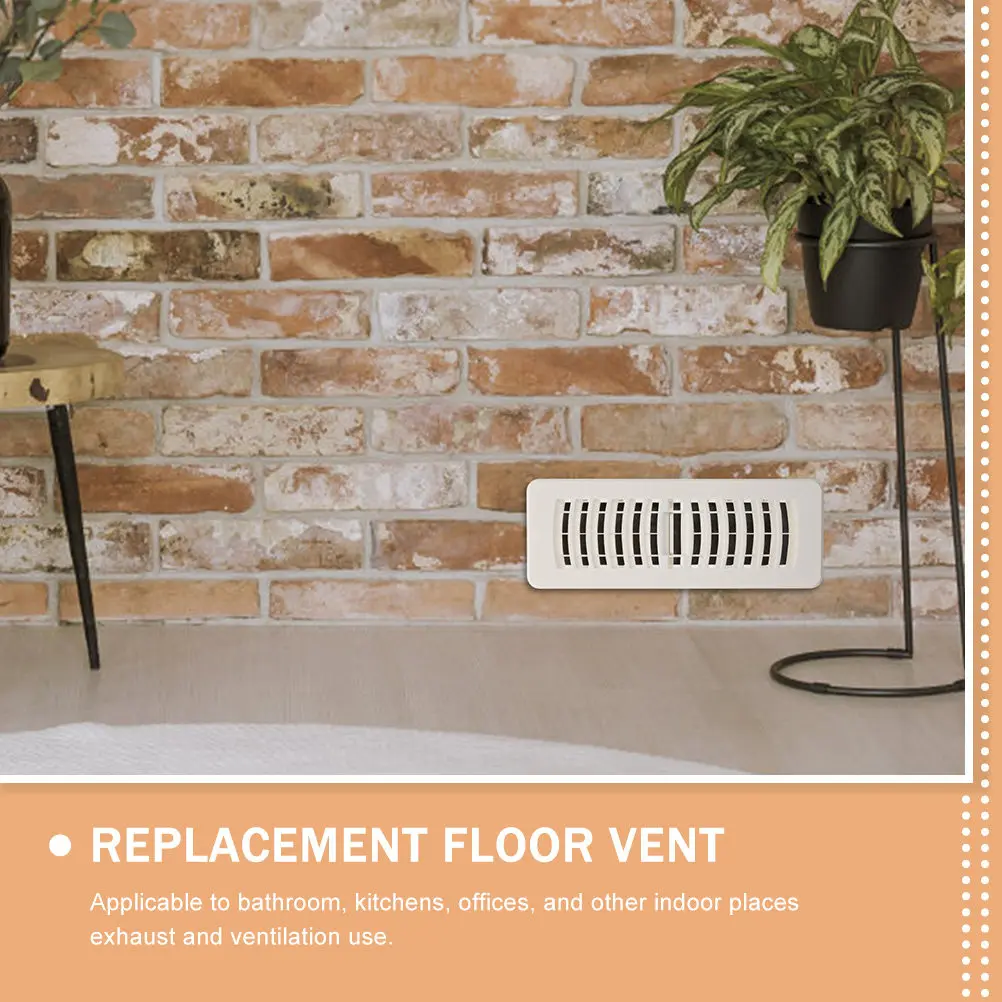 Floor Vent Grille Cover Heavy Duty Plastic Air Vent for Central Air Conditioning Wear Resistant Easy Clean