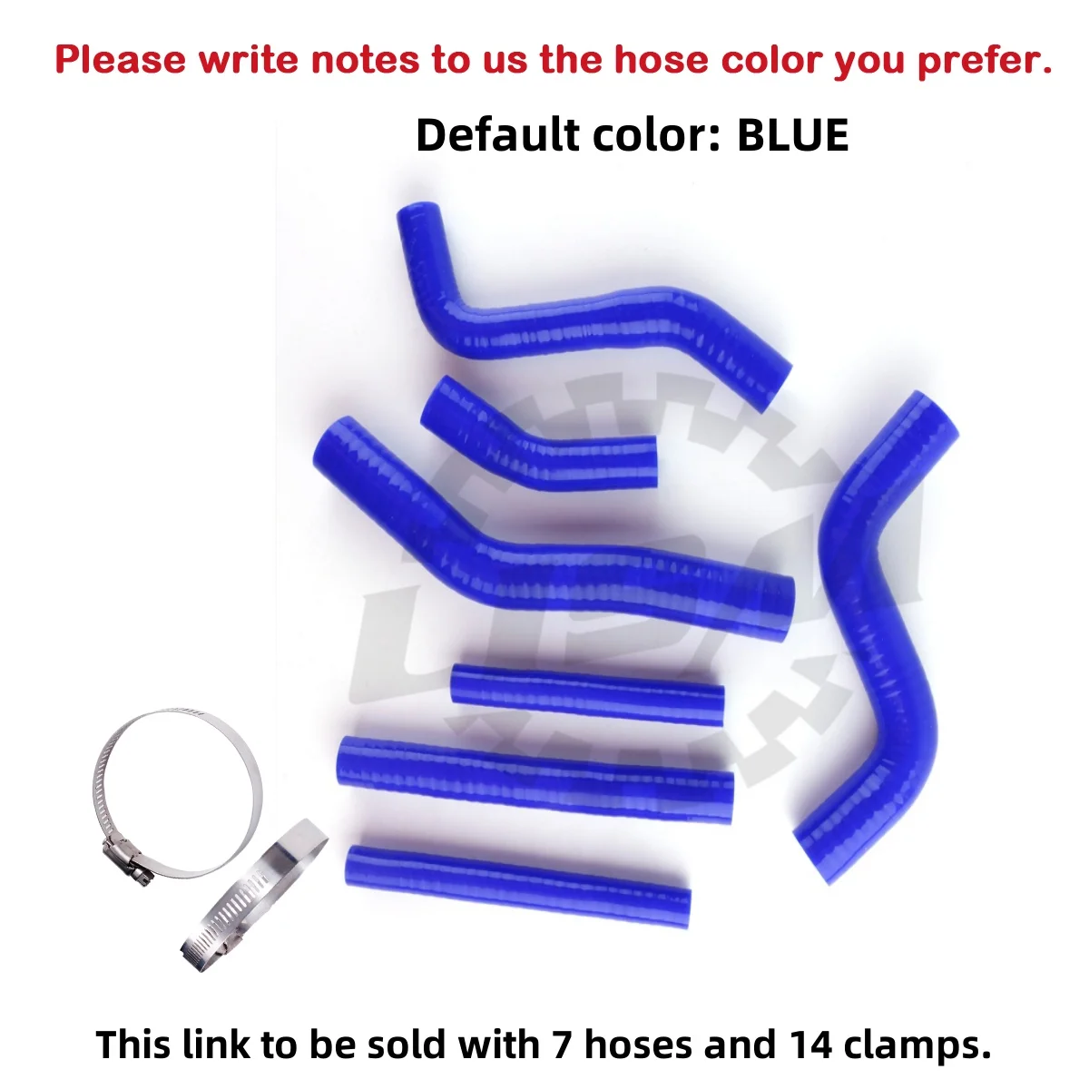 

7PCS 3PLY Silicone Radiator Coolant Hose Tube Kit For 1993-1995 Yamaha YZ250 YZ 250 1994 Silicone Tube Pipe