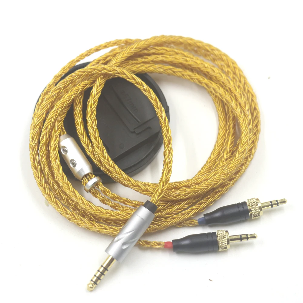 16 Core 99% 24k Gold Plated Earphone Cable For Sony MDR-Z1R MDR-Z7 MDR-Z7M2 With Screw To Fix Headphone