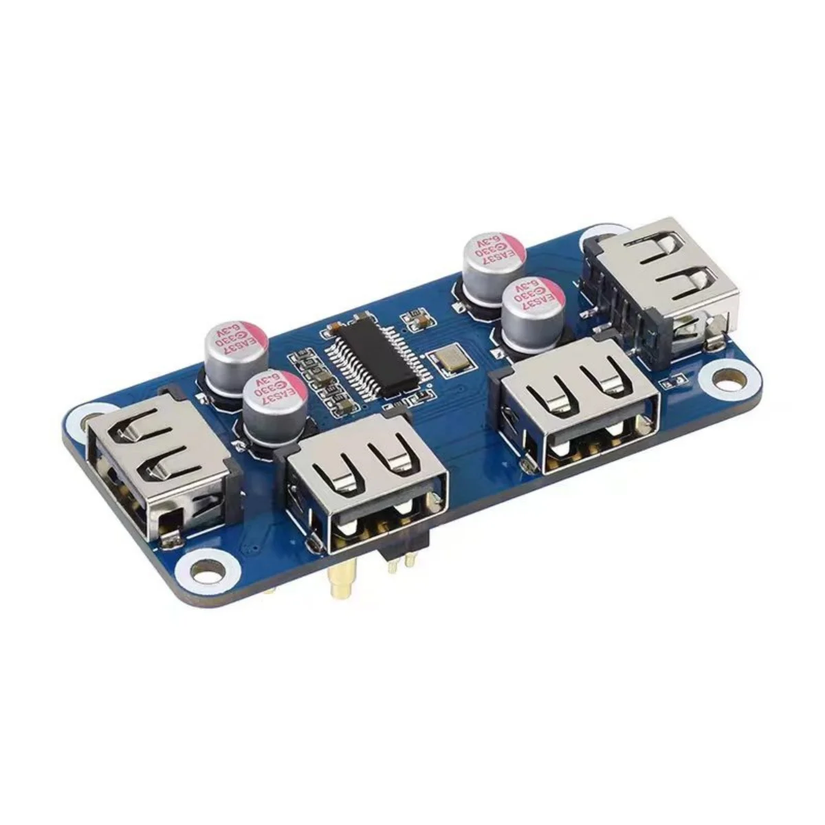Micro Snow Raspberry Pi 4/zero 4-channel USB 2.0 expansion board top pin design USB hub hub