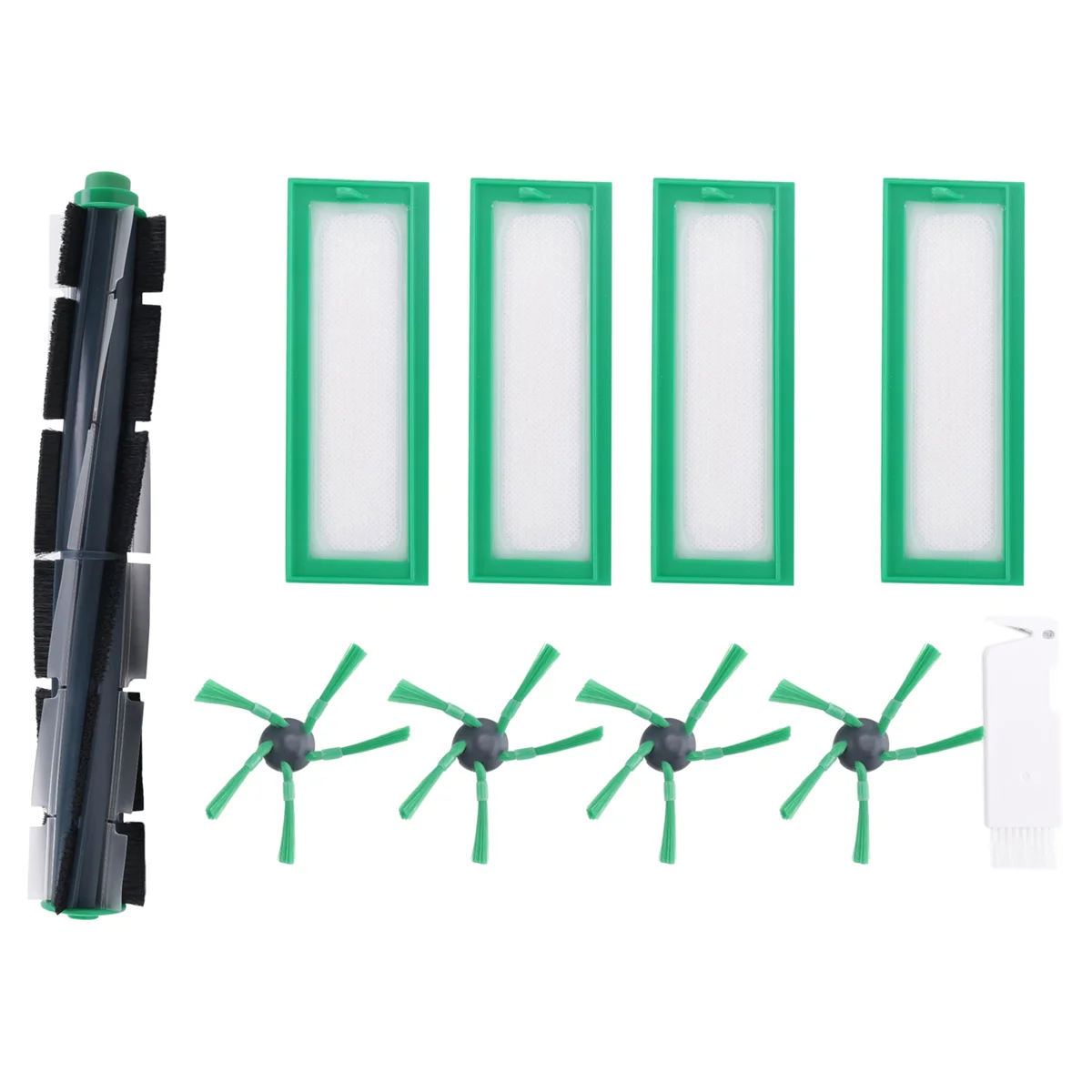 交換用ローラーブラシ,サイドブラシ,vorwerk kobold用Hepaフィルター,vr200,vr300,ロボット掃除機アクセサリー