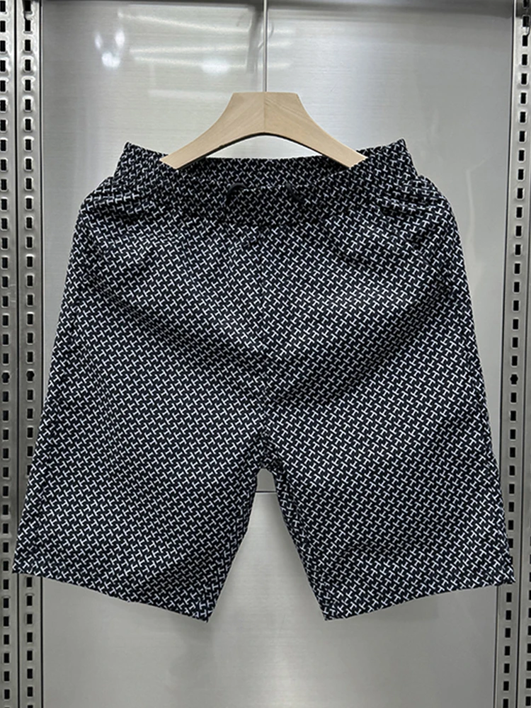 

Summer Thin Loose Straight Casual Pants Men's Plaid orts Breathable Comfortable Faionable Youth High Waist orts