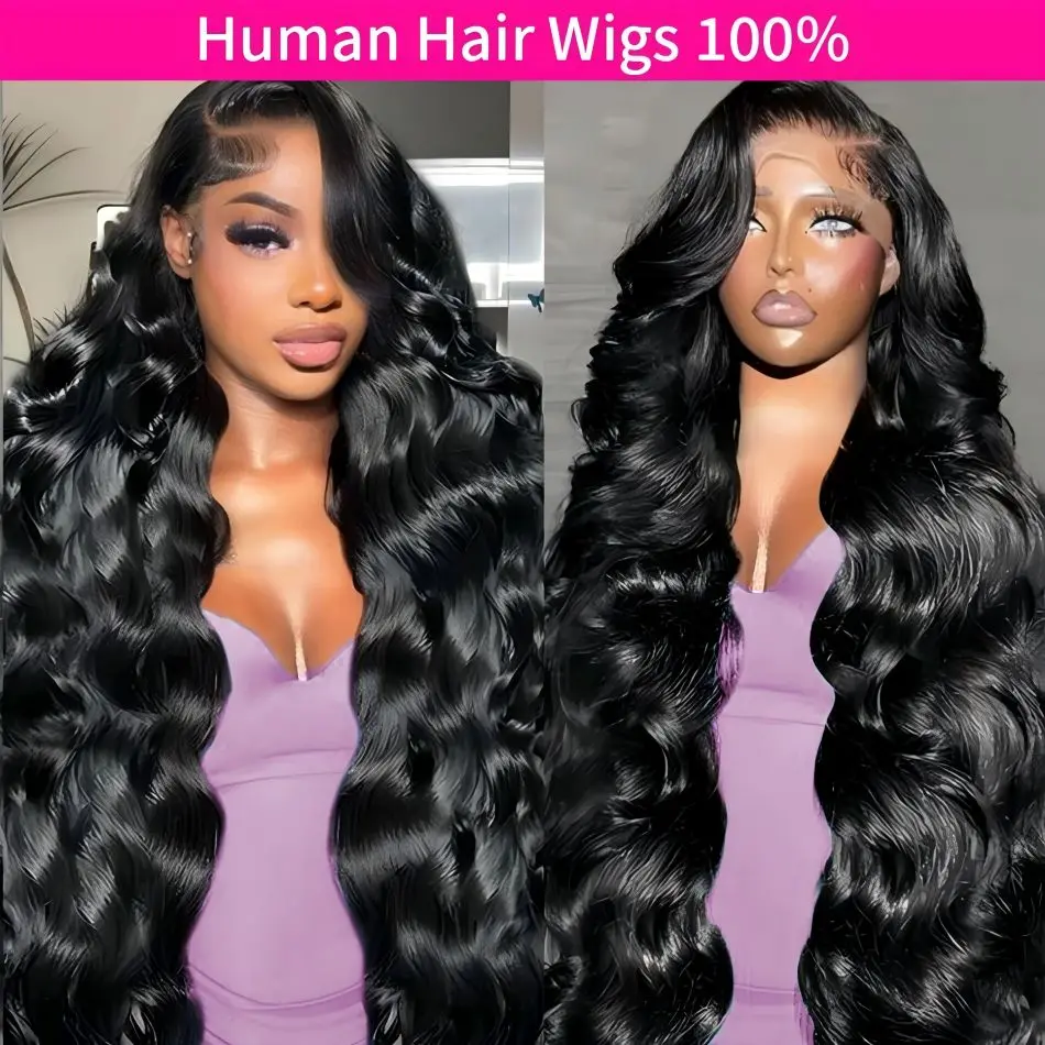 

Body Wave Lace Front Wig 13X6 Hd Lace Frontal Wig 250 Density Brazilian Human Hair Wigs 100%Human Hair Quality For Women 40 Inch