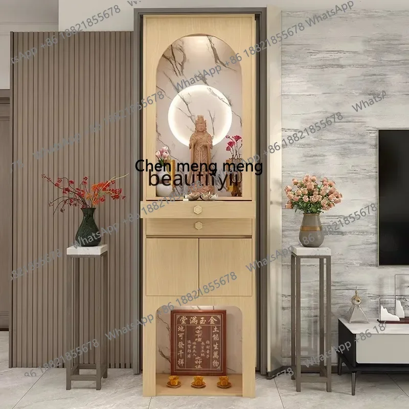 

D178 Y Bodhisattva table, god worship cabinet, shrine cabinet, Buddhist niche, landlord altar cabinet