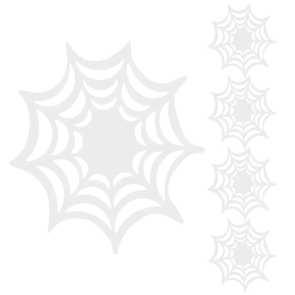 

5Pcs Night Glow Coasters Heat Insulation Halloween Spider Web Drink Mats Party Table Cup Mats Non-Slip Heat Proof Pads