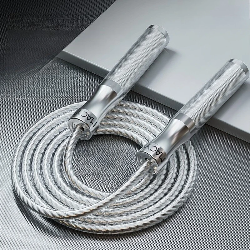 Professional Speed Weighted Steel Wire Jump Rope Fat Burning Skipping Rope for Adult Competition Fitness Workout