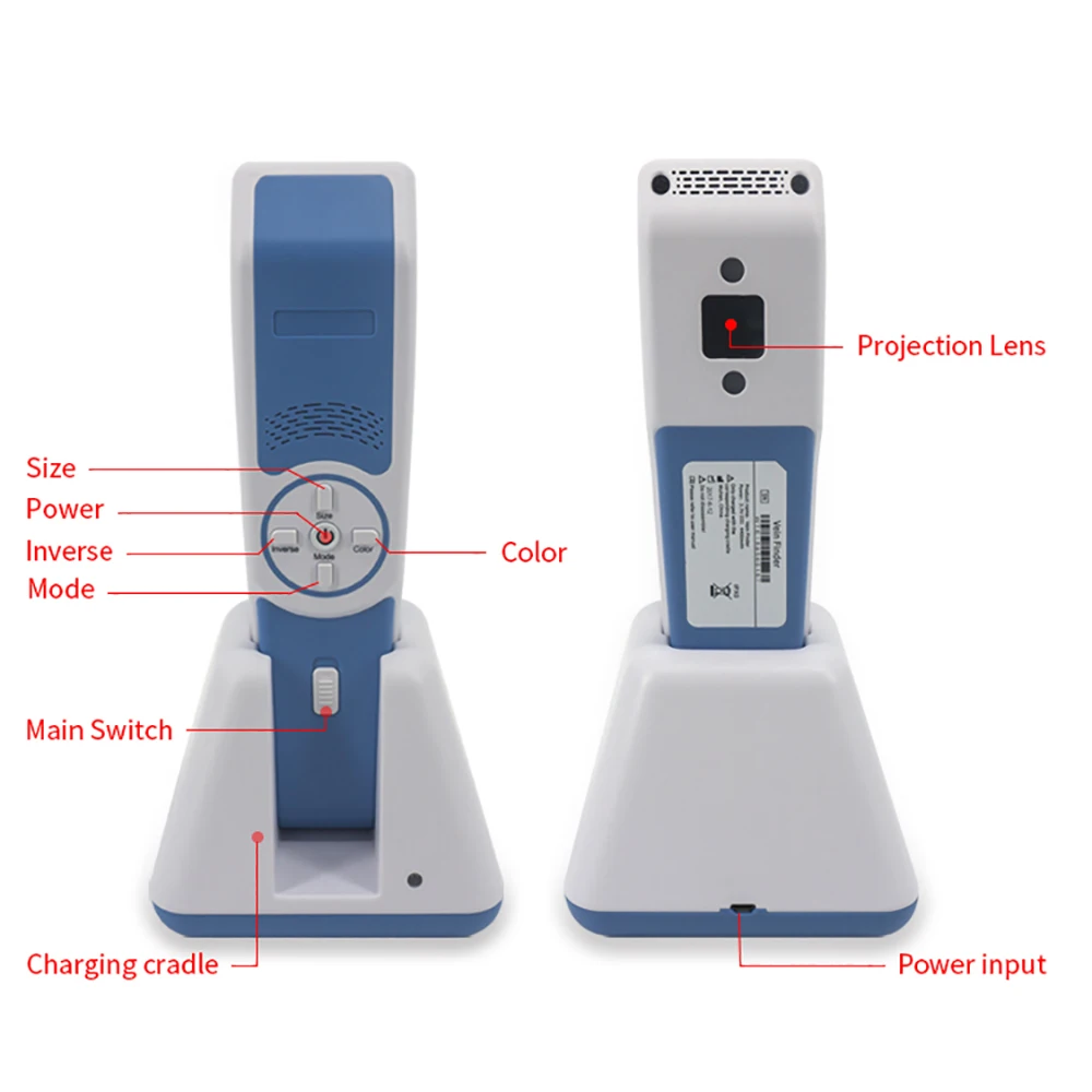 Near Infrared Light handheld vein detector vascular vein finder