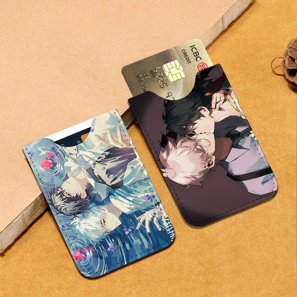 Link C-Click Anime Pu Leather Credit Card Holder Slim Business Cardholder Anti Theft Id Organizer for Men Women Outdoor Carrying