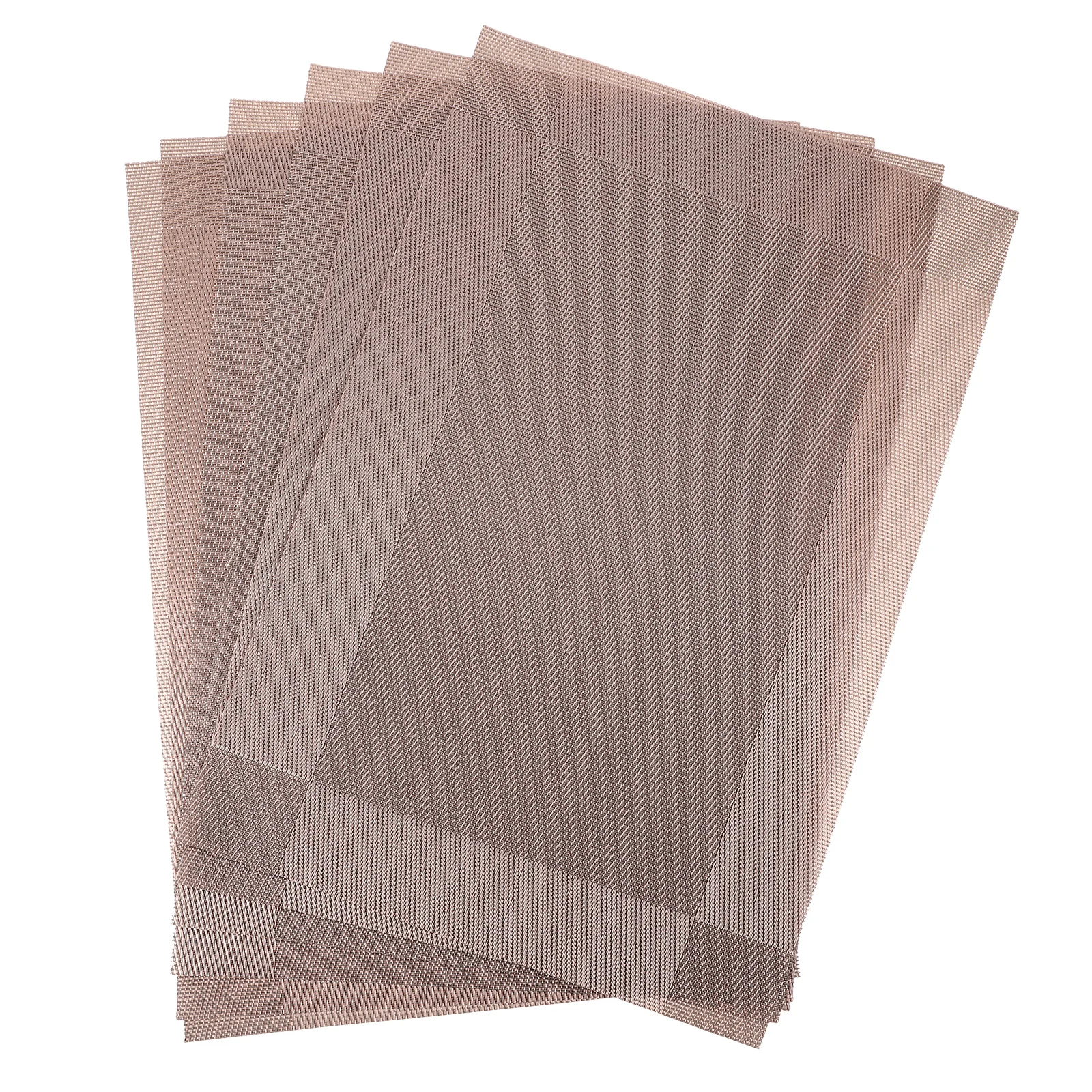 

6Pcs Table Placemats Kitchen Dining Mats Set Strong Flexible Elegant Design for Table Centerpieces Decor Holiday Thanksgiving