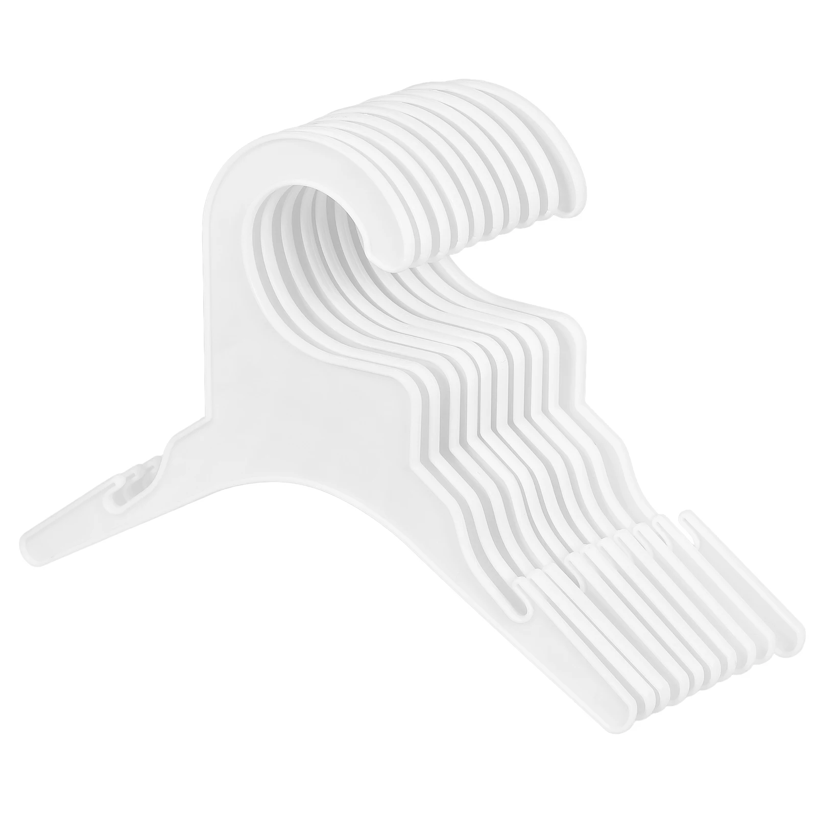 

10 Pcs Small Pet Clothes Hanger for Dog Cat Lightweight Dog Clothing Hangers Portable Plastic Baby Garment Rack Storage