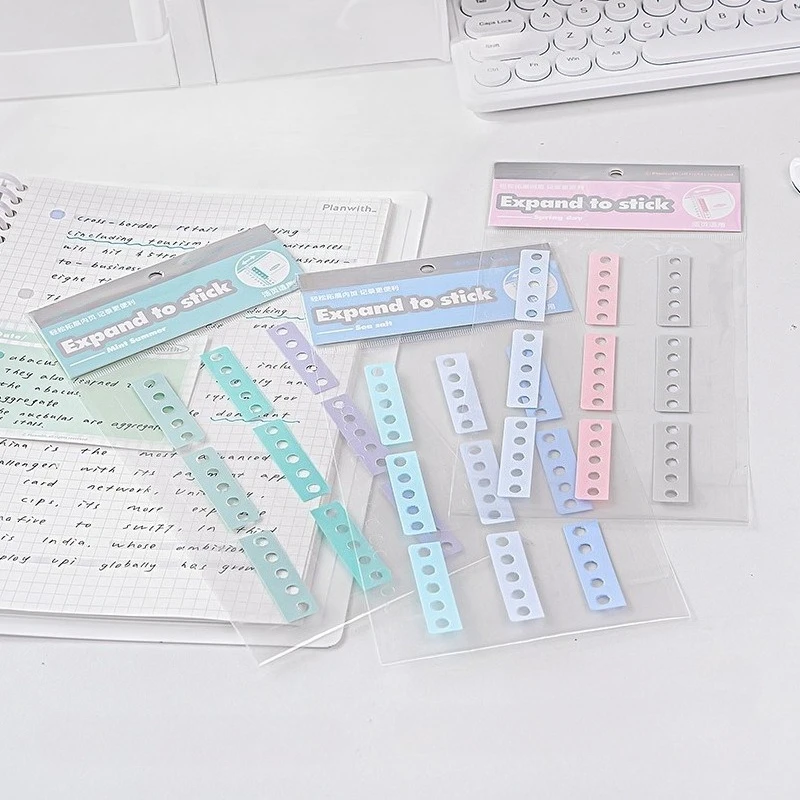 

2Sheets/18Pcs Hole Punch Labels Loose Leaf Stickers Self Adhesive Binding Paper Sticker