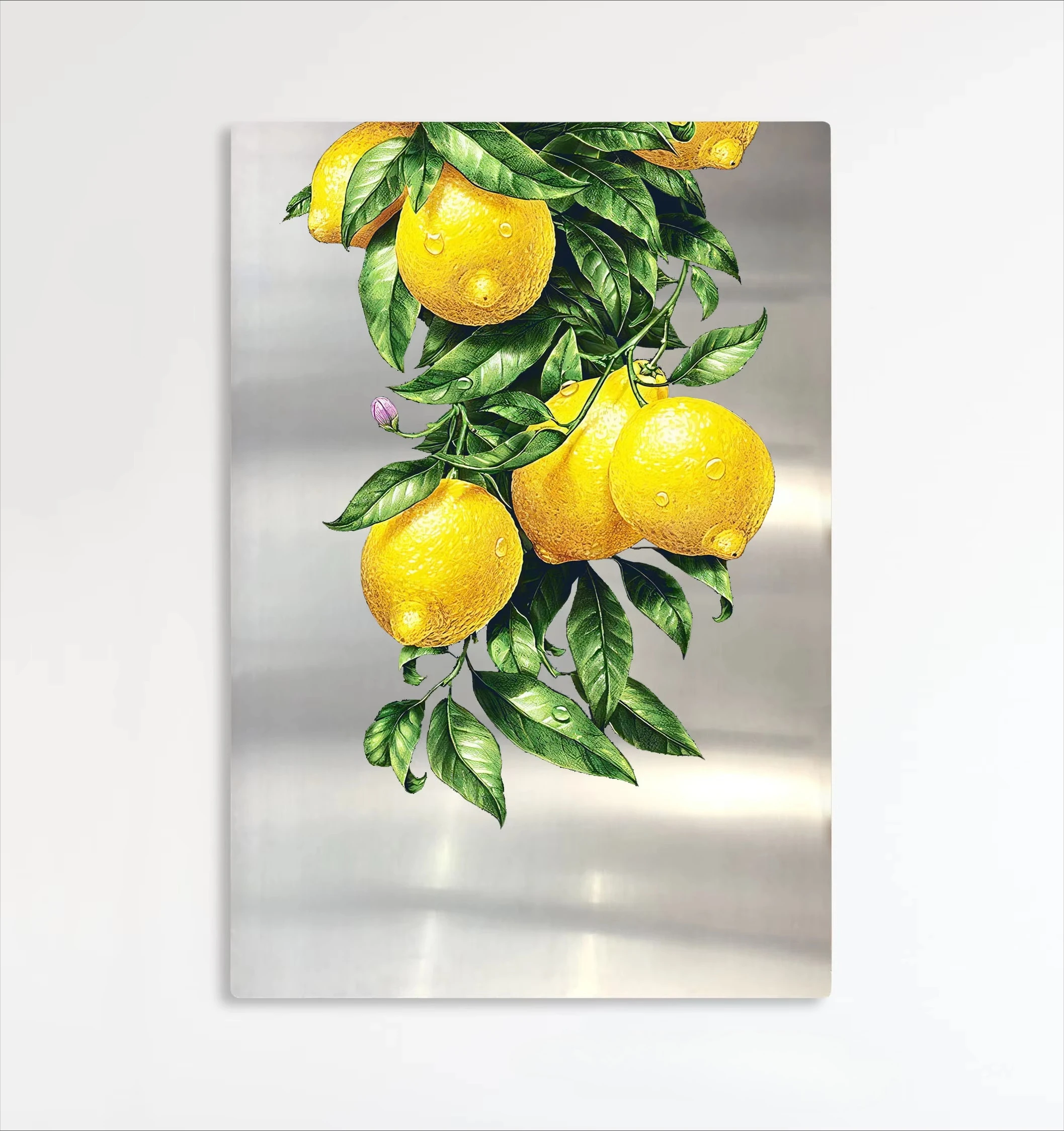 Modern still life fruit landscape oil painting living room wall decoration aluminum plate printing picture