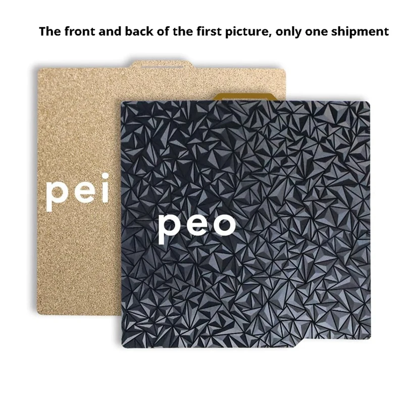 AC88-3D Printer PEO PEI Build Plate For Bambu-Lab X1/X1C/X1E/P1P/P1S/A1, 257X257mm Double Sided PEO+PEI Spring Steel Plate