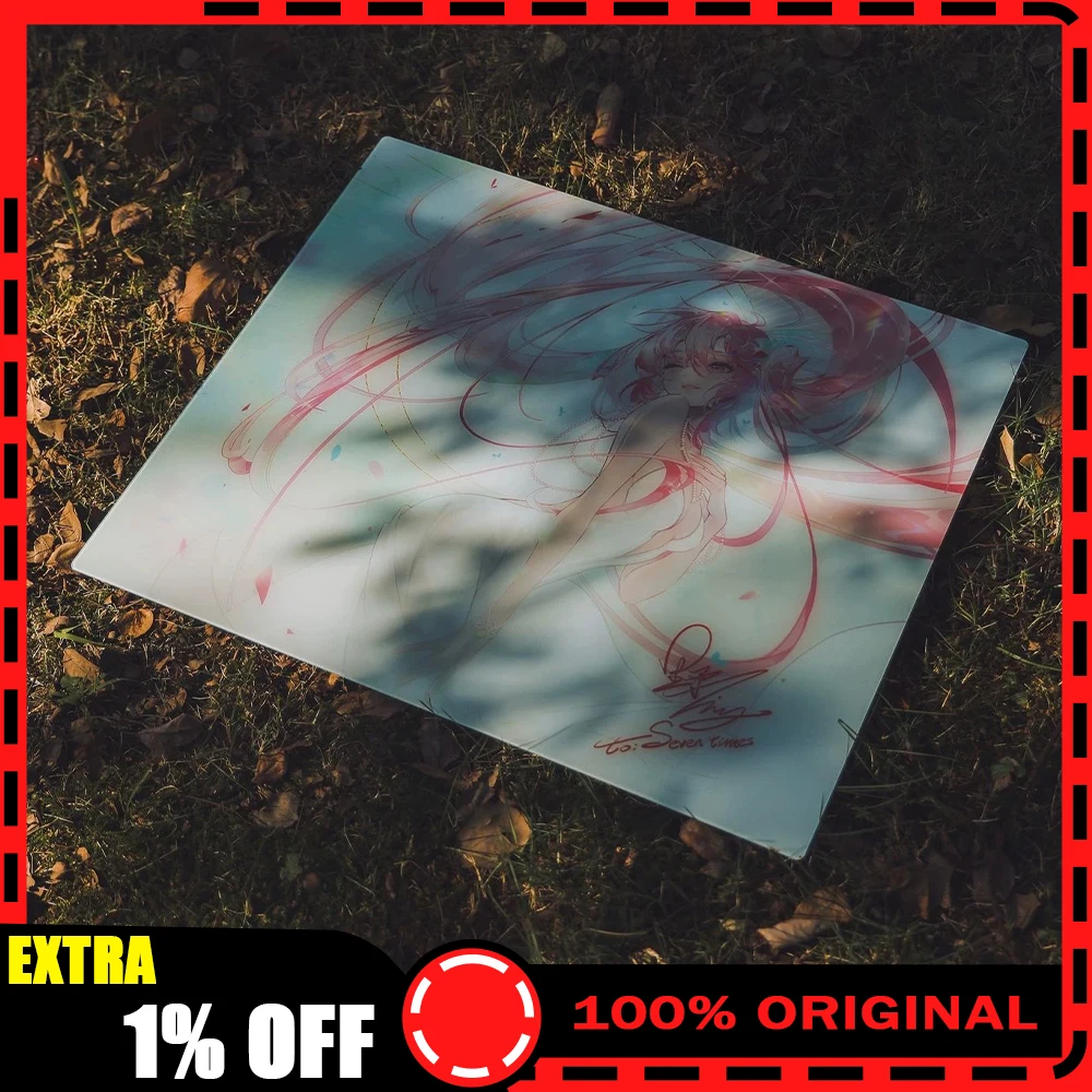 PAN Esports Seven Time YINGLI Glass Gaming Mousepad FPS Both Speed And Smooth Mouse Pad For VALORANT TTK CSGO PC Accessories