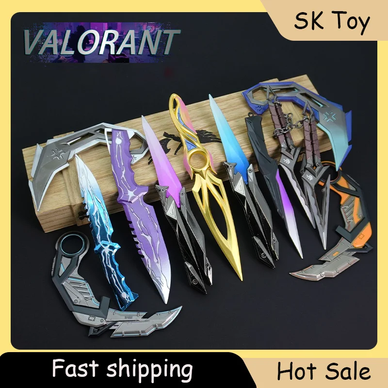 

Valorant Melee Knife Toy Sword Series Smite Knife Karambit VCT Claw Knives Kunai Table Kuronami No Yaiba Ornaments Boys Gifts