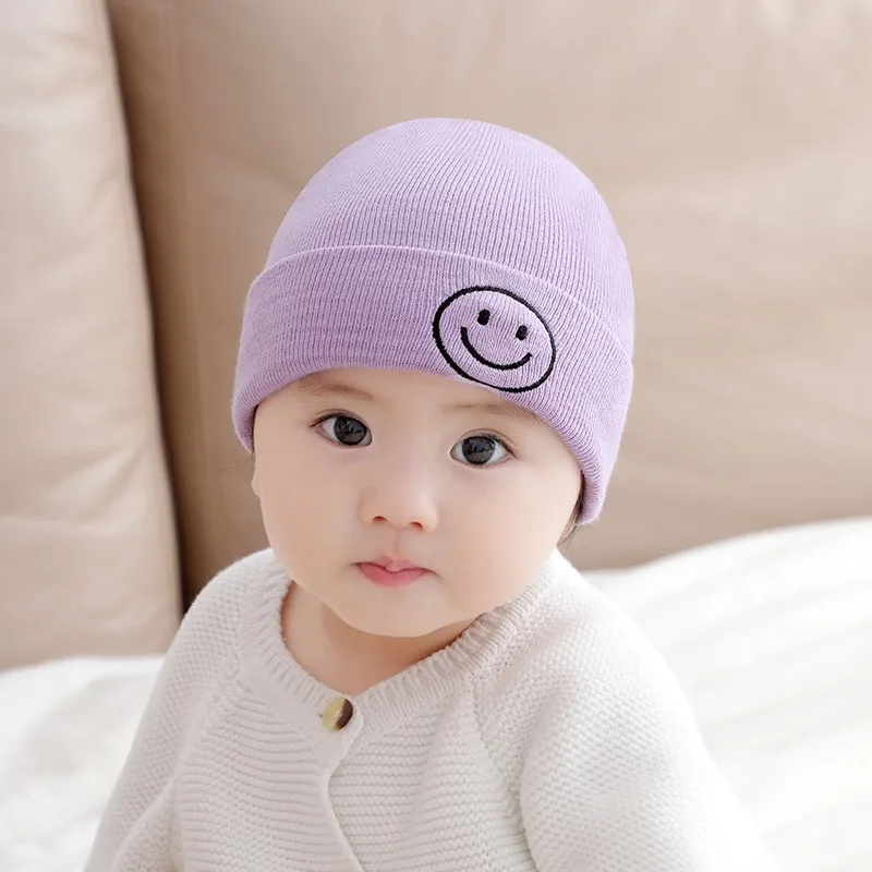 

9 Colors Winter Cute Baby Hat Boys Ear Protection Knitted Hats Kids Beanie Hat for Girls 0-3Y