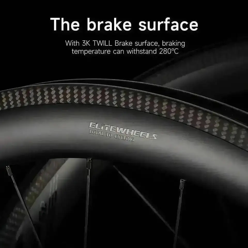 ELITEWHEELS 超軽量 R13 ロードカーボンホイールセット レーシング