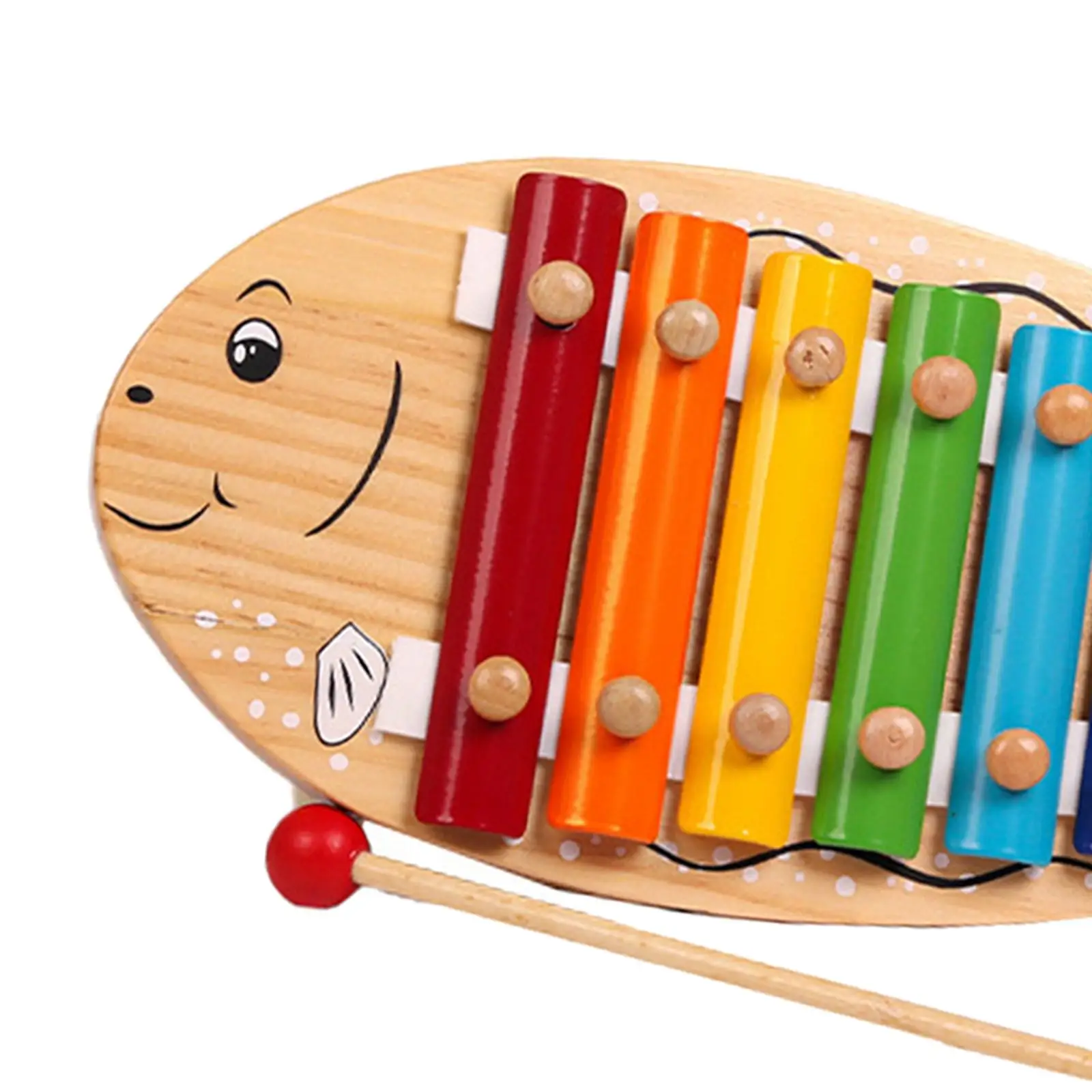 8 Notes Chromatic Glockenspiel Xylophone Valentine's Day Gifts for Kids 1 2 3 Years Old Music Instrument Colorful Musical Toy