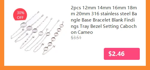New 20pcs 12mm Inner Size Stainless Steel Gold Plated Single/Double Loop Style Cabochon Base Cameo Setting Charms Pendant Tray