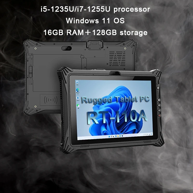 Rugged Windows 11 Tablet CPU i5-1235U/i7-1255U 16G+126G WIFI Bluetooth GSM/4G SSD Waterproof Industrial Tablet PC