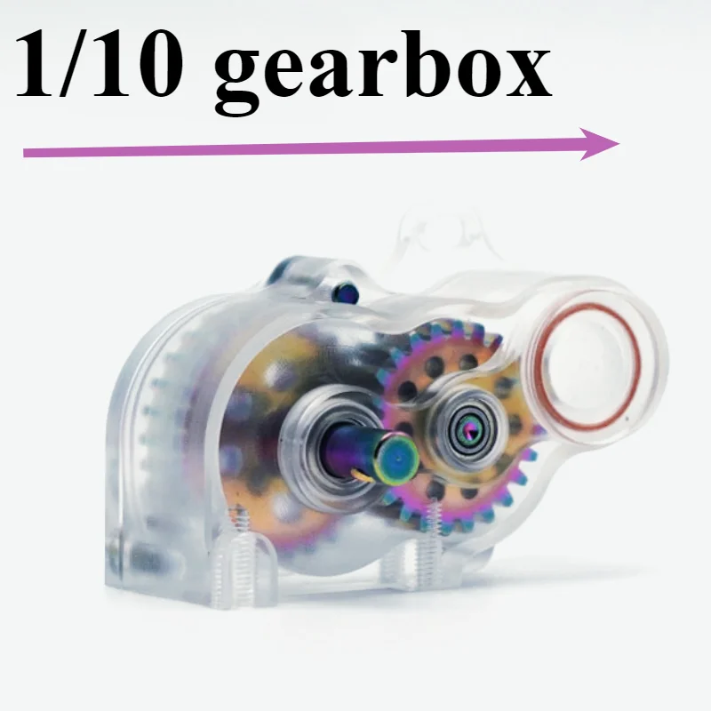 LCG low center of gravity transparent titanium gearbox for 1/10 RC Crawler Car AXIAL SCX10 RC4WD D90 D110 VS4 JIMNY Cherokee