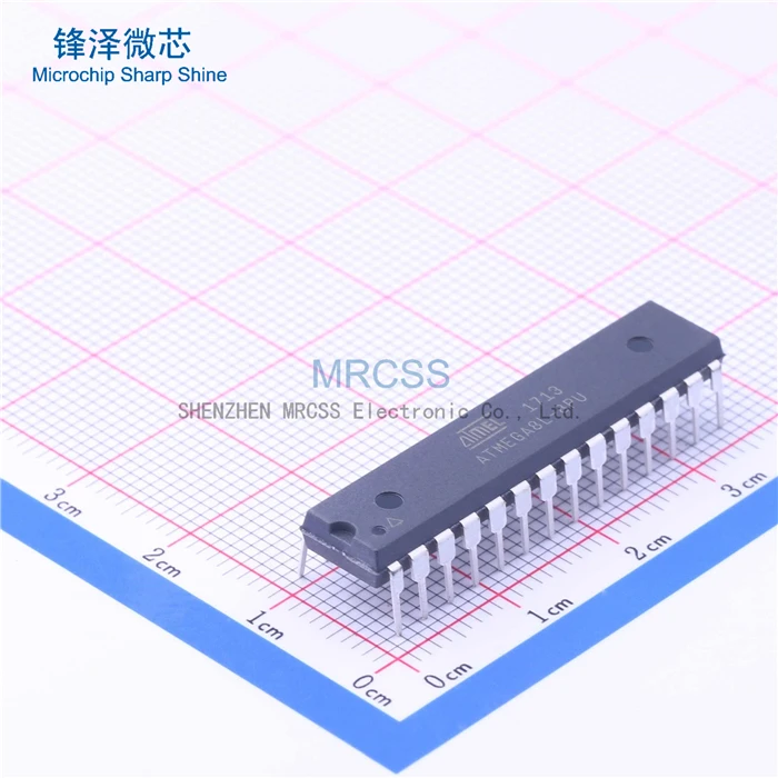 ATmega Series 8 KB Flash 1 KB SRAM 8 MHz 8-Bit Microcontroller - DIP-28   ATMEGA8L-8PU