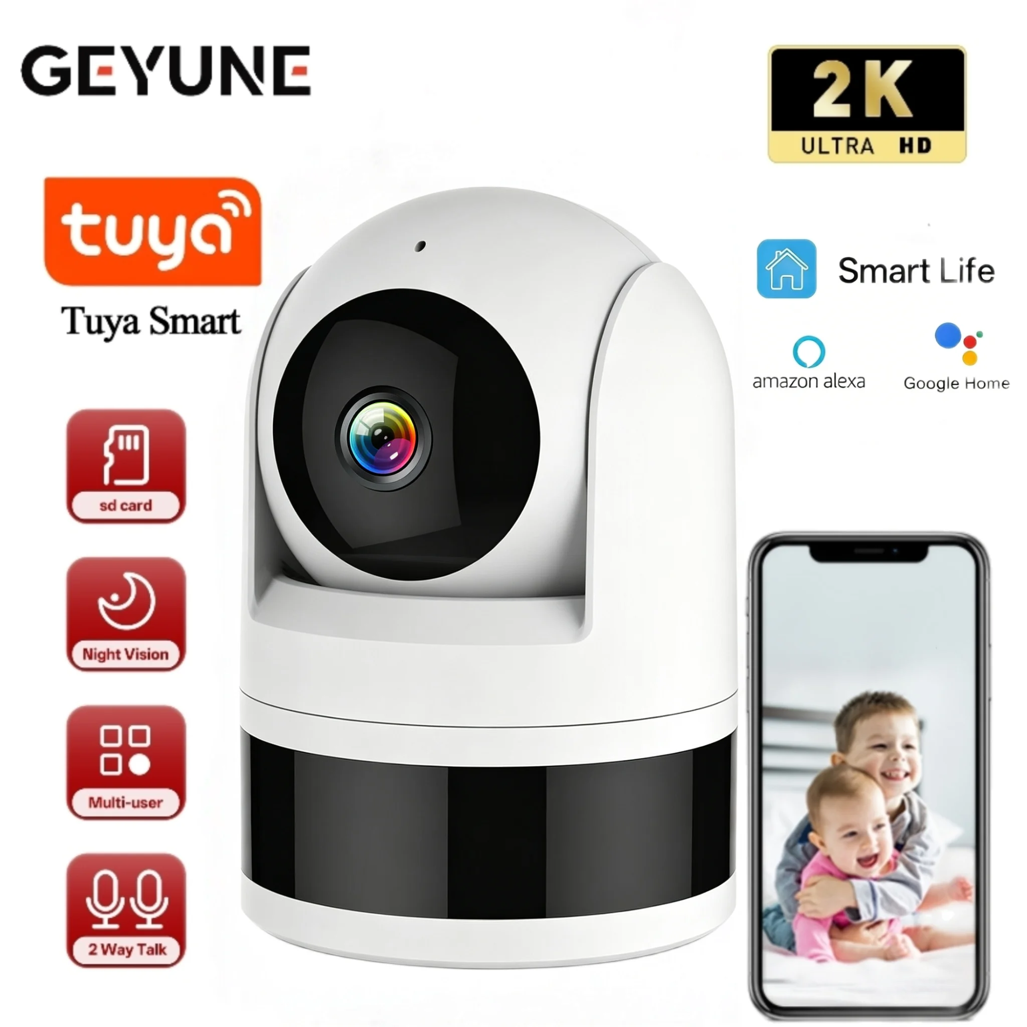 4mp-wifiカメラ-24g-tuyaスマートホーム-室内無線ip監視カメラ-ai検知-自動追跡-セキュリティ-ベビーモニター