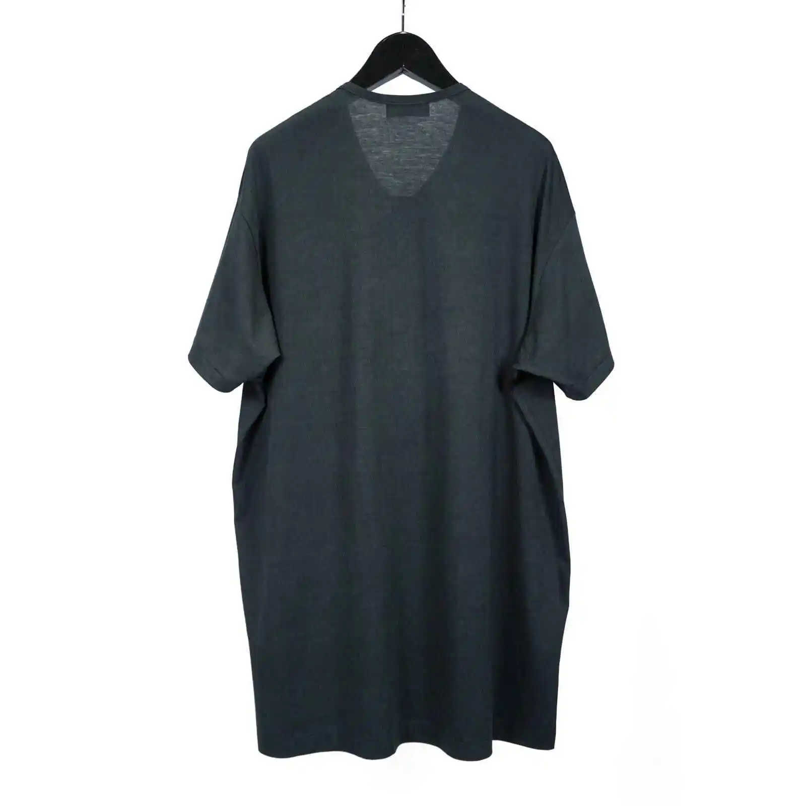 Top-yamamoto men's short-sleeved T-shirt, solid color round-neck loose large-sized base shirt, casual and versatile TOP, trendy