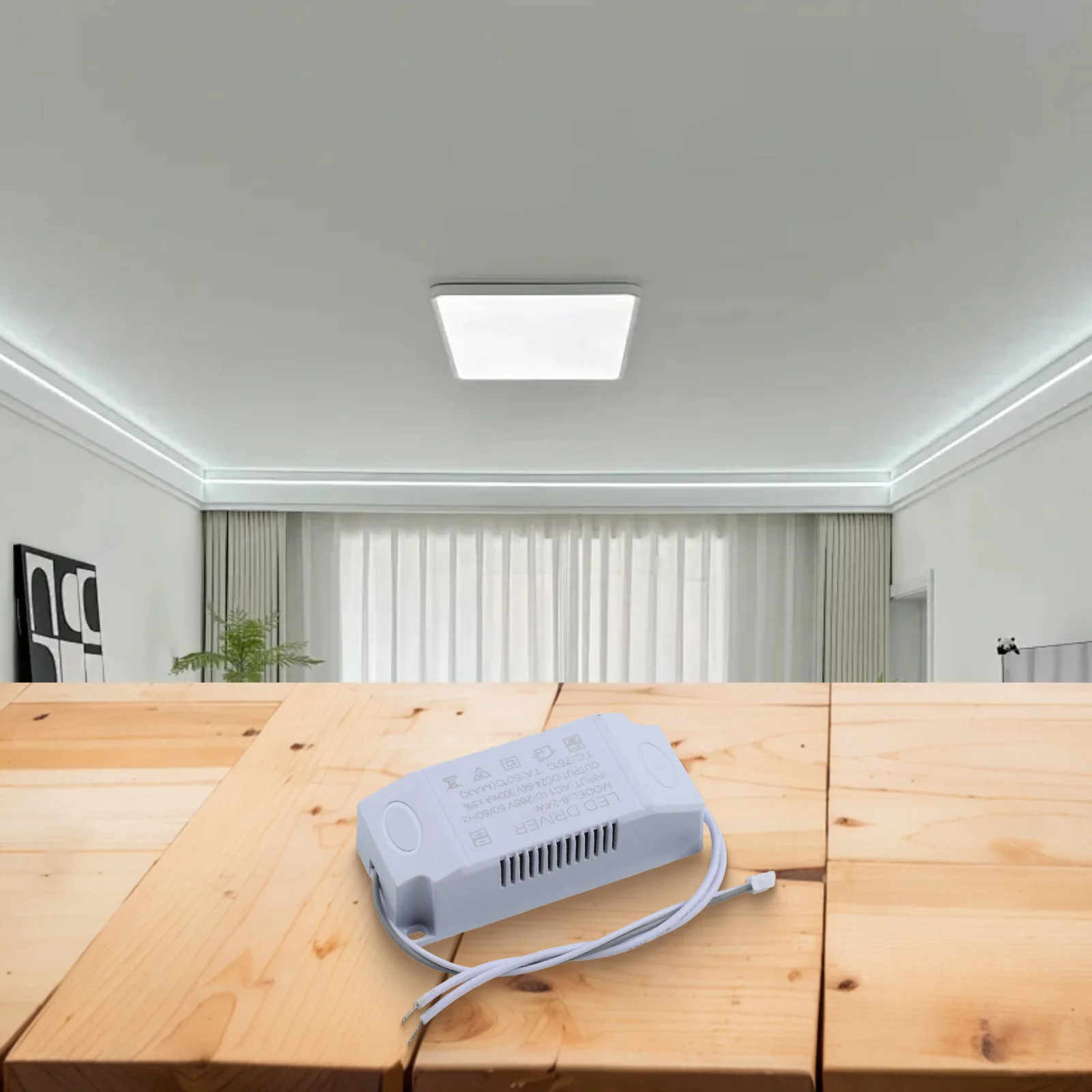 

Electronic Transformer LED Driver Ceiling Light 8-24W 80* 35* 23MM AC180-265V50/60HZ Terminal Safety Regulations