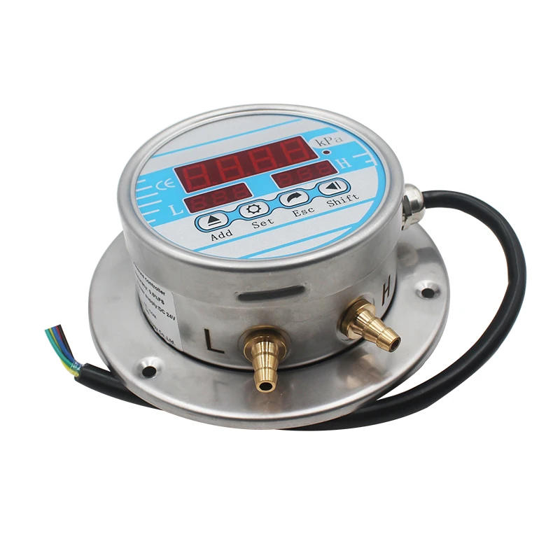 Digital Differential Pressure Gauge Digital Manometer Electric Contact Differential Pressure Gauge