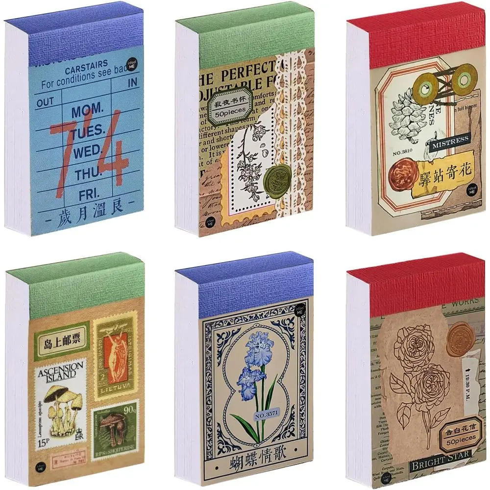 

300 шт. винтажных эстетичных наклеек васи для ведения дневников, скрапбукинга и планирования