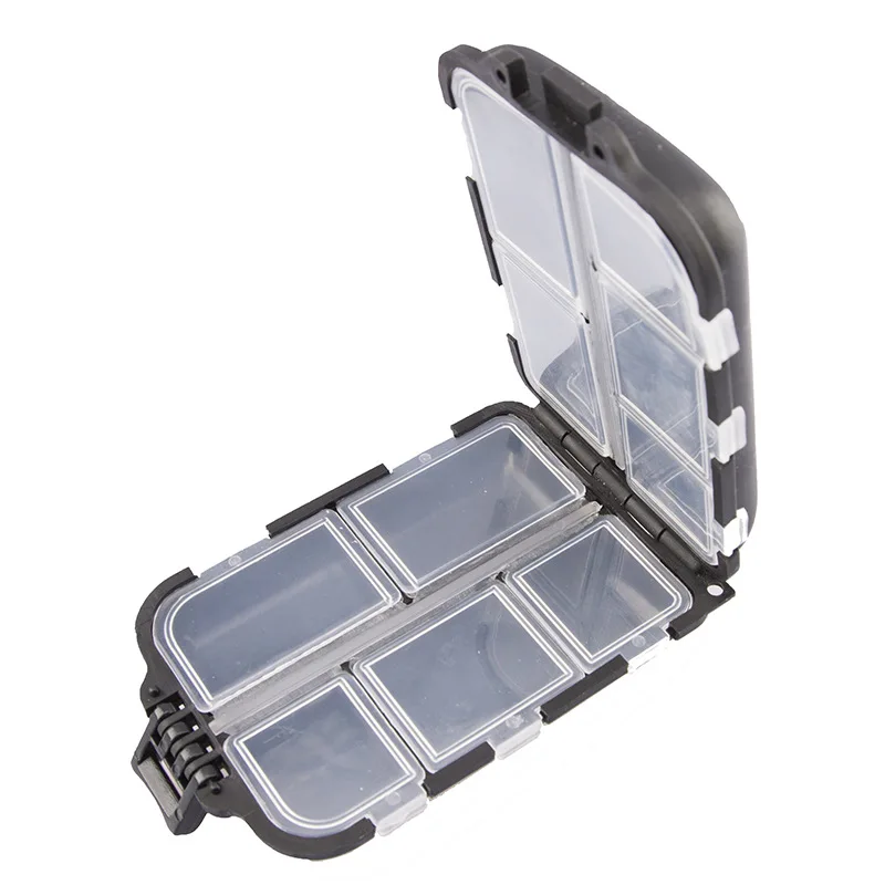 Waterproof Fishing Hook Bait Tool Storage Box Case With 10 Indepe Ndent Grids Tackle Trays Hooks Organizer Accessory Waterproof